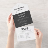 何ファンシーも愛し結婚ない オールインワン招待状 (貼ってはがせる)