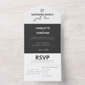 何ファンシーも愛し結婚ない オールインワン招待状 (内側)