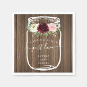 何ファンシーも愛し結婚ない スタンダードカクテルナプキン (正面)