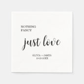 何ファンシーも愛し結婚ない スタンダードカクテルナプキン (正面)