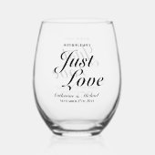 何ファンシーも愛し結婚ない ステムなしワイングラス (正面)