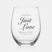 何ファンシーも愛し結婚ない ステムなしワイングラス (裏面)