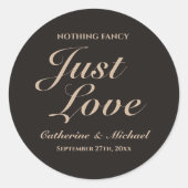 何ファンシーも愛し結婚ない ラウンドシール (正面)