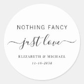 何ファンシーも愛し結婚ない ラウンドシール (正面)