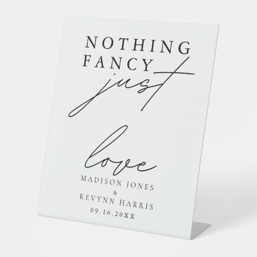 何ファンシーも愛し結婚ない 台座サイン (正面)