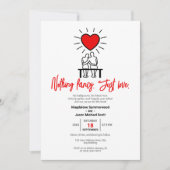 何ファンシーも愛し結婚ない 招待状 (正面)