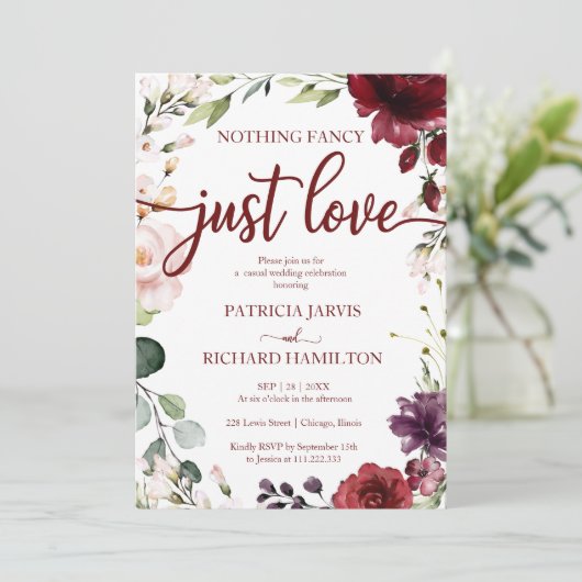 何ファンシーも愛のクリー結婚ムのア素朴イート 招待状 (スタンド正面)