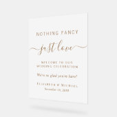 何ファンシーも愛の歓迎結婚霜なし アクリルサイン (傾斜)