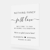 何ファンシーも愛の歓迎結婚霜なし アクリルサイン (傾斜)