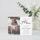 何ファンシーもDatの結婚写真を愛しない ポストカード (スタンド正面)