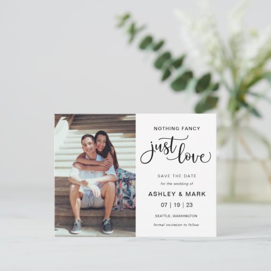 何ファンシーもDatの結婚写真を愛しない ポストカード (スタンド正面)