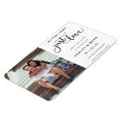 何ファンシーもDatの結婚写真を愛しない マグネット (左側)