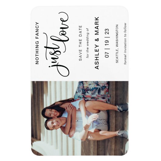 何ファンシーもDatの結婚写真を愛しない マグネット (縦)