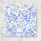 何フランスのか青いブライダルシャワーありがとう フェイバータグ (裏面)