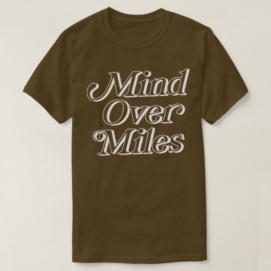 何マイルも気にする Tシャツ (デザイン正面)