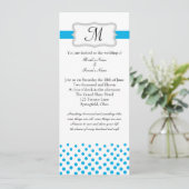 何モダンか青 招待状 (スタンド正面)