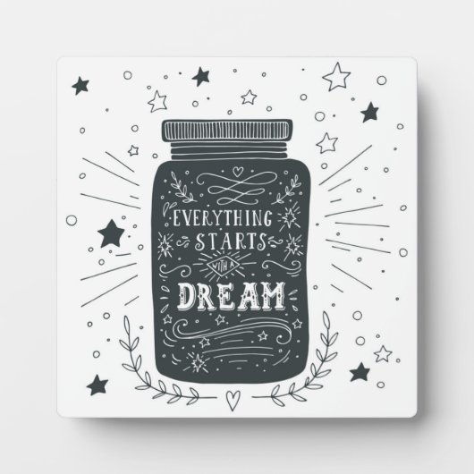 何事も夢から始まる フォトプラーク (正面)