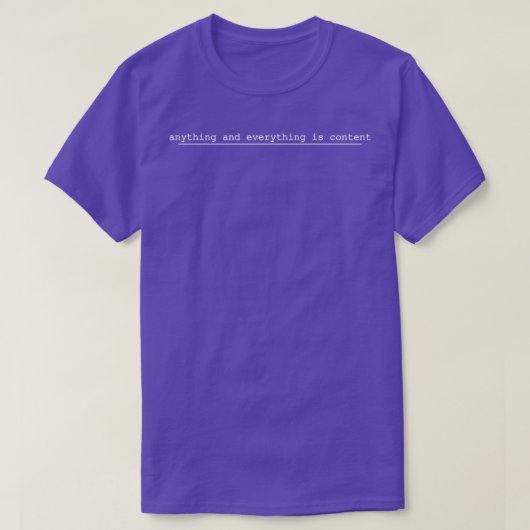 何事も満足だ Tシャツ (デザイン正面)