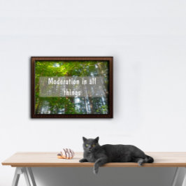 何事も穏健なポスター感動的だ ポスター