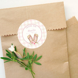 何人かのバニーがピンクの女の子を1つ回している ラウンドシール