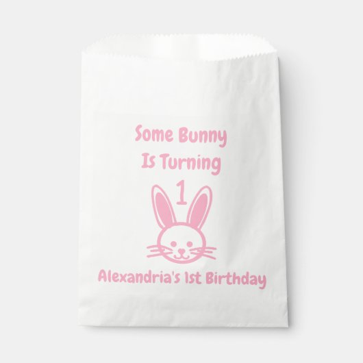 何人かのバニーが一つの誕生日を回している フェイバーバッグ (正面)