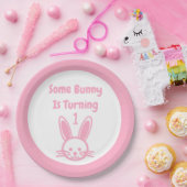 何人かのバニーが一つの誕生日を回している ペーパープレート (パーティー)