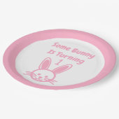 何人かのバニーが一つの誕生日を回している ペーパープレート (アングル)