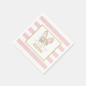 何人かのバニーが三つ曲がっている（バニー耳） スタンダードカクテルナプキン (角)