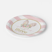 何人かのバニーが三つ耳のを回していカスタムる ペーパープレート (アングル)