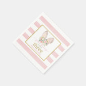 何人かのバニーが三つ耳を回していカスタムる スタンダードカクテルナプキン (角)