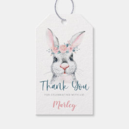 何人かのバニーが誕生日を持っている ギフトタグ