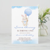 何人かのバニーが1人の男の子誕生日を回している 招待状 (スタンド正面)