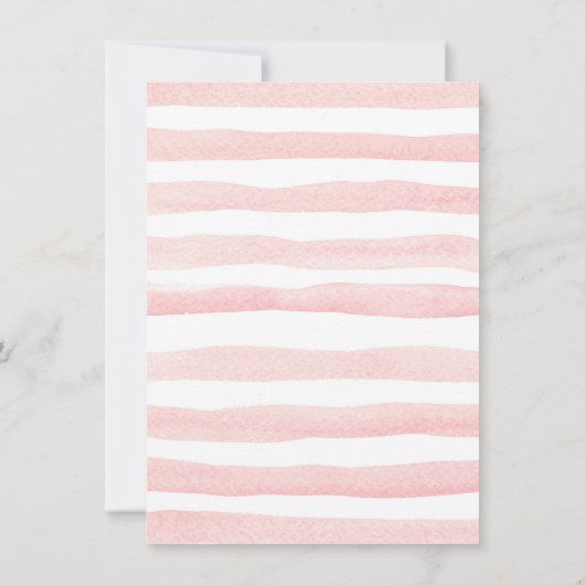 何人かのバニーが1歳の誕生日招待状を飾る 招待状 (裏面)