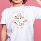 何人かのバニーが3歳の誕生日を迎える Tシャツ