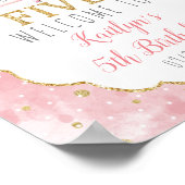 何人かのバニーが5番目の誕生日歓迎を回している ポスター (角)