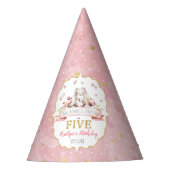 何人かのバニーが5誕生日を回っている パーティーハット (正面)