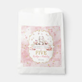 何人かのバニーが5誕生日を回っている フェイバーバッグ (正面)