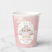 何人かのバニーが5誕生日を回っている 紙コップ (裏面)