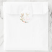 何人かのバニーは一つの誕生日を回している感謝ありがとう ラウンドシール (バッグ)