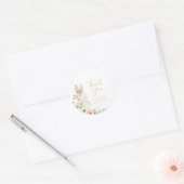 何人かのバニーは一つの誕生日を回している感謝ありがとう ラウンドシール (封筒)