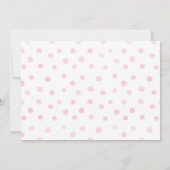 何人かのバニー・ガール,写真付き1歳の招待状 招待状 (裏面)