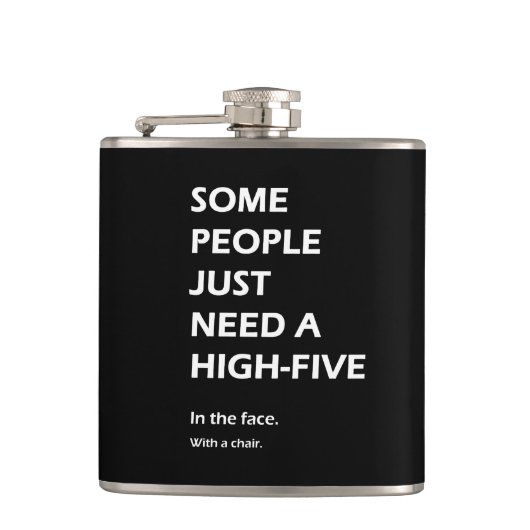 何人かの人々ちょうど皮肉な高い5つを必要とします フラスク (正面)