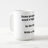 何人かの人々ちょうど高い5つを必要とします コーヒーマグカップ (正面左)