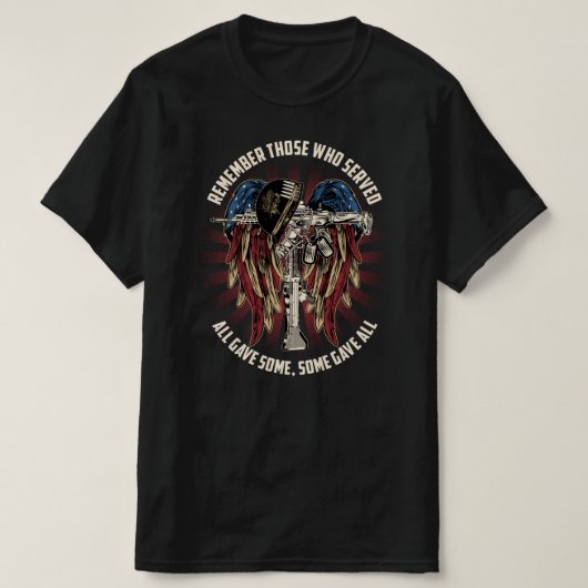 何人かの人々に仕えた人々を思い出す与え。 Tシャツ (デザイン正面)