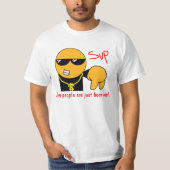 何人かの人々はちょうど生まれます冷却します Tシャツ (正面)