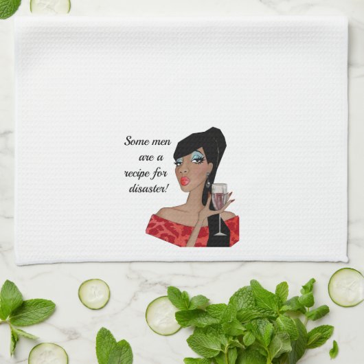 「何人かの人々は災難のレシピだ!」 キッチンタオル (折り畳み)