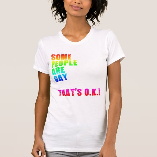 何人かの人々は良いがあること陽気です Tシャツ (正面)