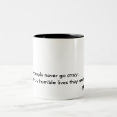 何人かの人々決してチャールズ熱狂するにBukowskiマグ行きません ツートーンマグカップ (中央)