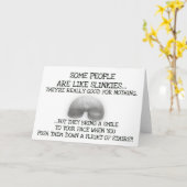 何人かの人々Slinkiesのようです カード (黄色い花)