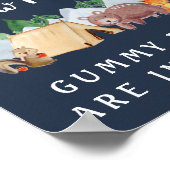 何人がウッドランドの赤ちゃんシャワーのゲームを持っているか推測 ポスター (角)